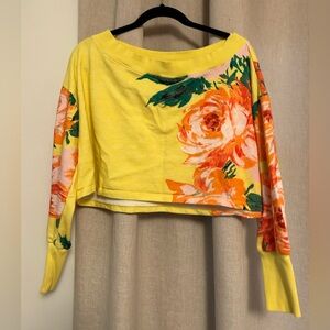 Floral Yellow Women's Sweatshirt
